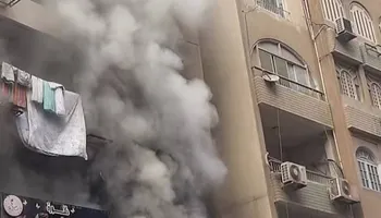 جانب من الحريق