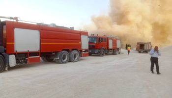 جانب من الحريق