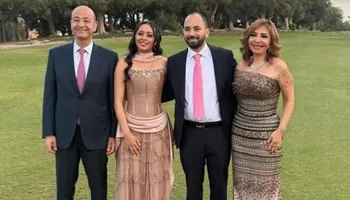 عمرو أديب ولميس الحديدي يحتفلان بخطوبة نجلهما 