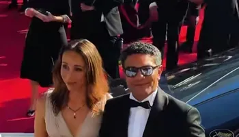 أسر ياسين وزوجته بمهرجان كان السينمائي 