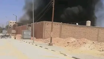 الحريق مصنع قطن طهطا 