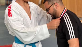 جانب من تكريم اللاعب 