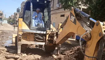 كسر مفاجئ في ماسورة مياه 