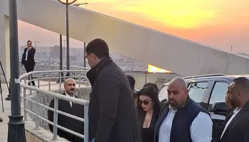هيفاء وهبي في عزاء هاني شاكر 