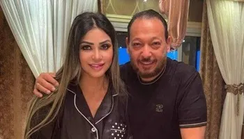 إيناس عز الدين وزوجها أحمد العيسوي 