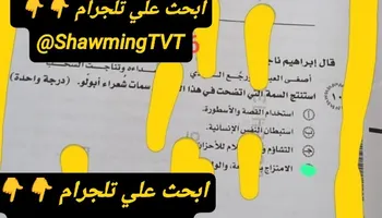 امتحان اللغة العربية للثانوية العامة 