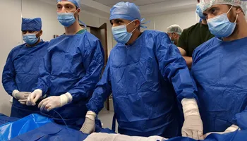 الفريق الطبي بمجمع الفيروز الطبي التابع للهيئة بمحافظة جنوب سيناء