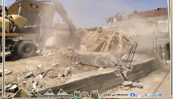 إزالة التعديات على الأراضي الزراعية 