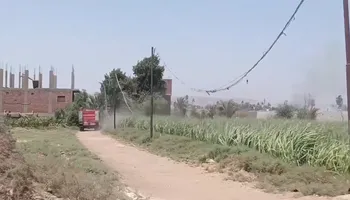 اثناء انتقال سيارة الإطفاء 