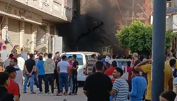 حريق جراچ في الإسكندرية 