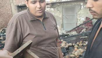 حريق منفذ خضروات وفواكه الإسماعيلية 