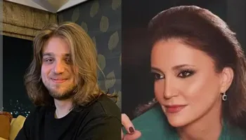 نورا رحال وابنها 