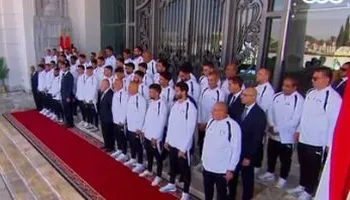 السيسي يستقبل منتخب مصر