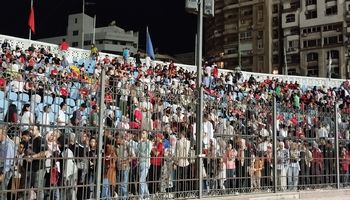 جانب من تشيع جماهير الإسكندرية لمنتخب مصر 