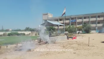 حريق محدود بمدرسة الكوع بالإسماعيلية 