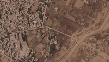 صور فضائية - اسرائيل وغزة