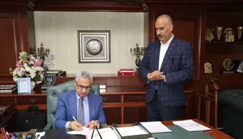 محافظ بنى سويف ووكيل وزارة التربية والتعليم 
