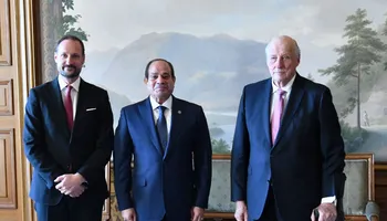 السيسي وملك النرويج هارالد الخامس