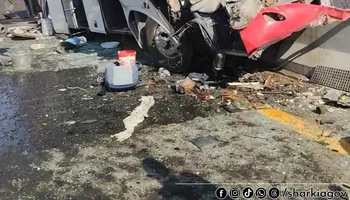 جانب من الحادث 