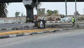 جانب من الحادث  