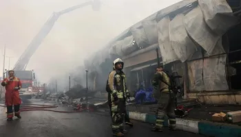حريق في طهران أرشيفية