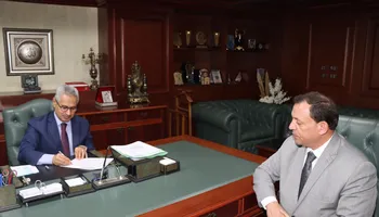 محافظ بنى سويف ووكيل وزارة التربية والتعليم 