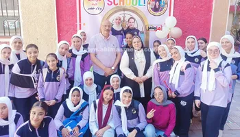 جانب من استقبال الطالبات 