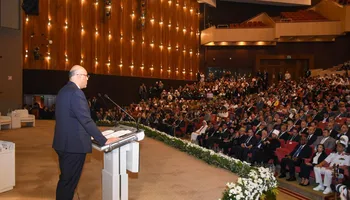 المهندس أيمن عطية خلال المؤتمر