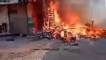 حريق الورديان
