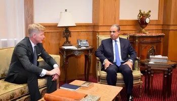 الدكتور بدر عبدالعاطي مع المبعوث الخاص للأمين العام للأمم المتحدة