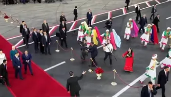  استقبال الرئيس السيسي لنظيره الصيني