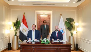  الدكتور خالد عبدالغفار وزير الصحة والسكان خلال مراسم توقيع مذكرة تفاهم بين الوزارة والمنظمة الدولية للهجرة 