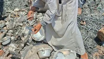 جانب من الحريق