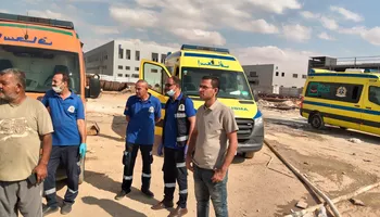 النيابة العامة تعاين موقع حريق المنطقة الصناعية 