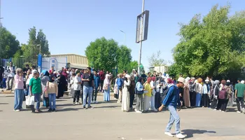 جانب من الطلاب