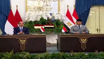 الرئيس السيسي خلال مؤتمر صحفي مشترك مع نظيره الإندونيسي