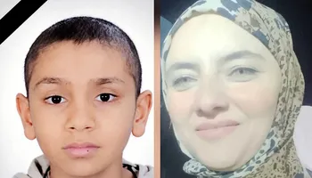 الطفل ياسين والدتة