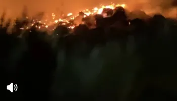 جانب من الحريق 