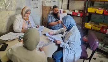 جانب من القافلة العلاجية 
