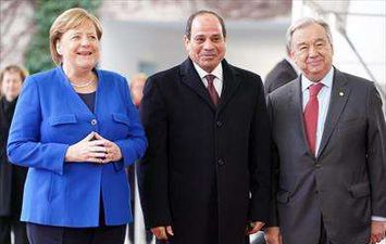 انطلاق فعاليات مؤتمر برلين بشأن الأزمة الليبية بمشاركة السيسى