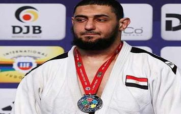  إسلام الشهابي لاعب المنتخب الوطني الأول للجودو