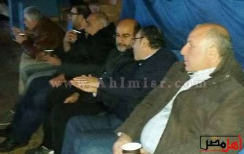 عامر حسين يشاهد المنتخب في سبورتنج