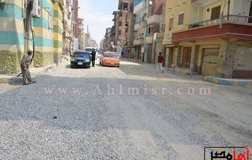 رصف شوارع حي ثان الإسماعيلية