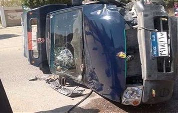  انقلاب سيارة شرطة