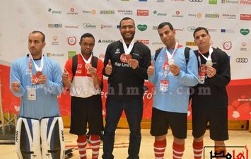 مباراة إستعراضية فى الهوكى الأرضى 