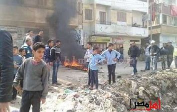 قطع الطريق من اهالى  البصارطة