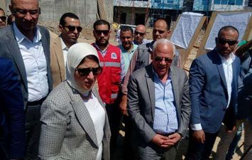 وزيرة الصحة تتفقد أعمال تطوير مستشفى النصر في بورسعيد