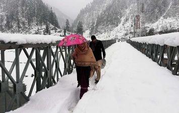 تساقط الثلوج في أفغانستان وباكستان  