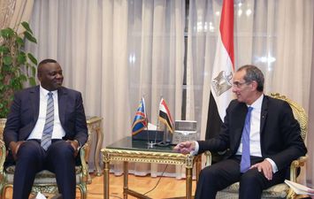 جانب من لقاء وزير الاتصالات المصري بنظيره الكونغولي