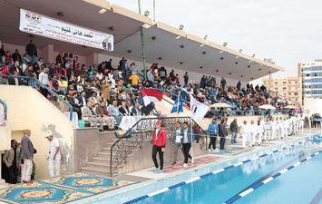 إفتتاح بطولة الصعيد للسباحة ببني سويف 